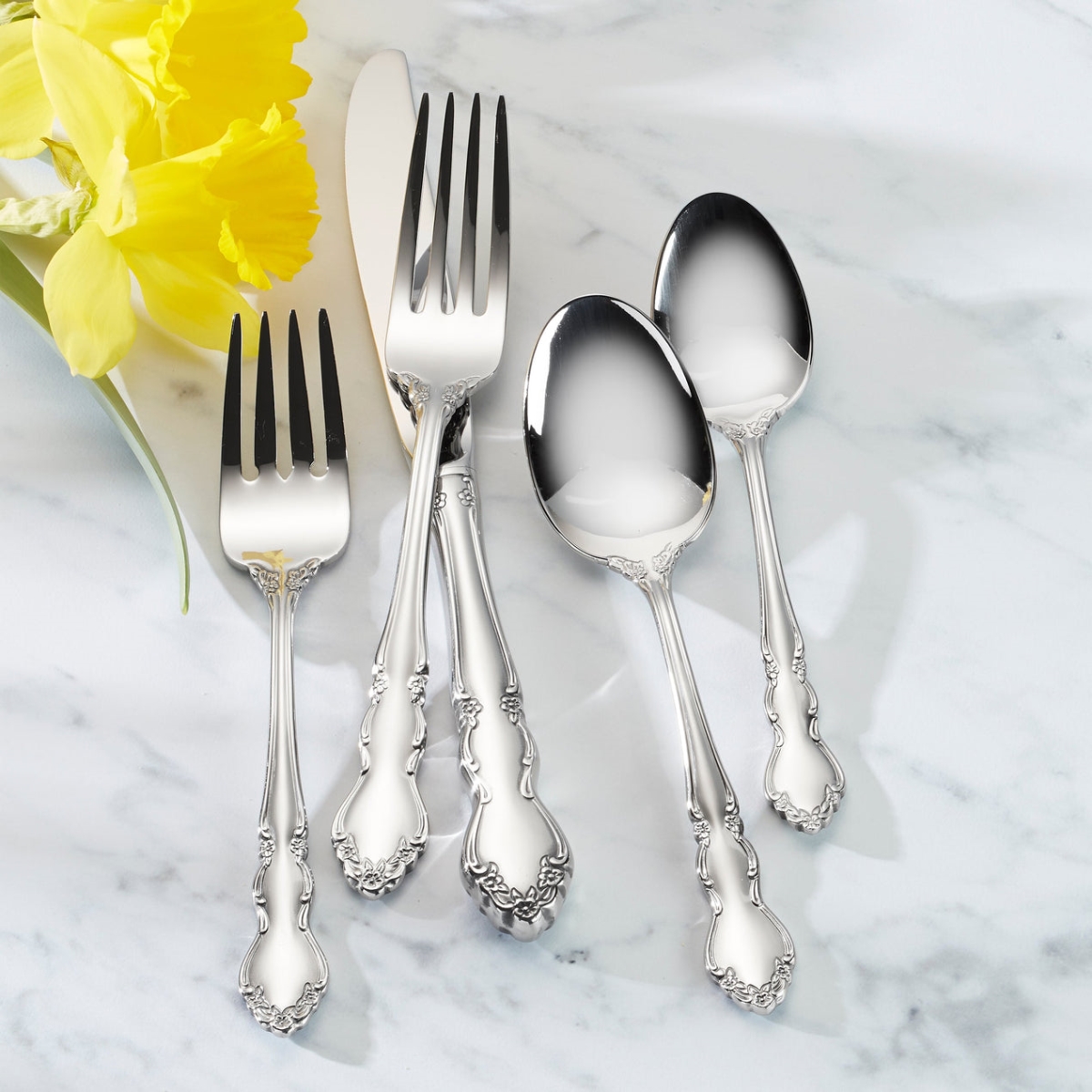 Picture of Oneida 2766020AL20 Dover Flatware Set, 20 Piece