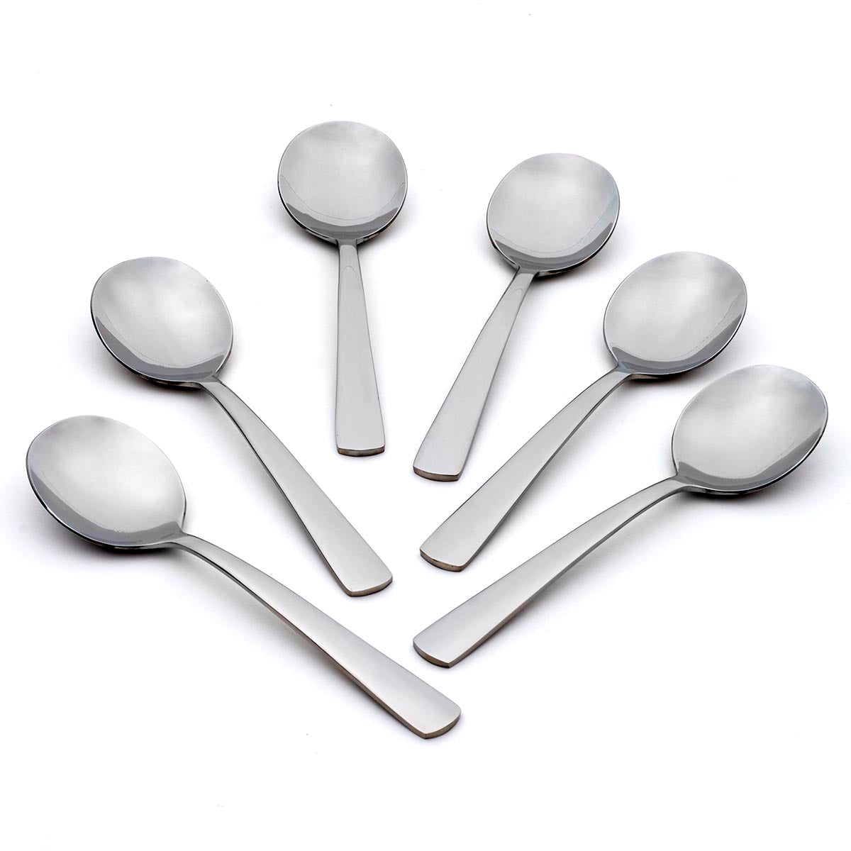 Picture of Oneida H084006L Aptitude Flatware Soup Spoons, Set of 6