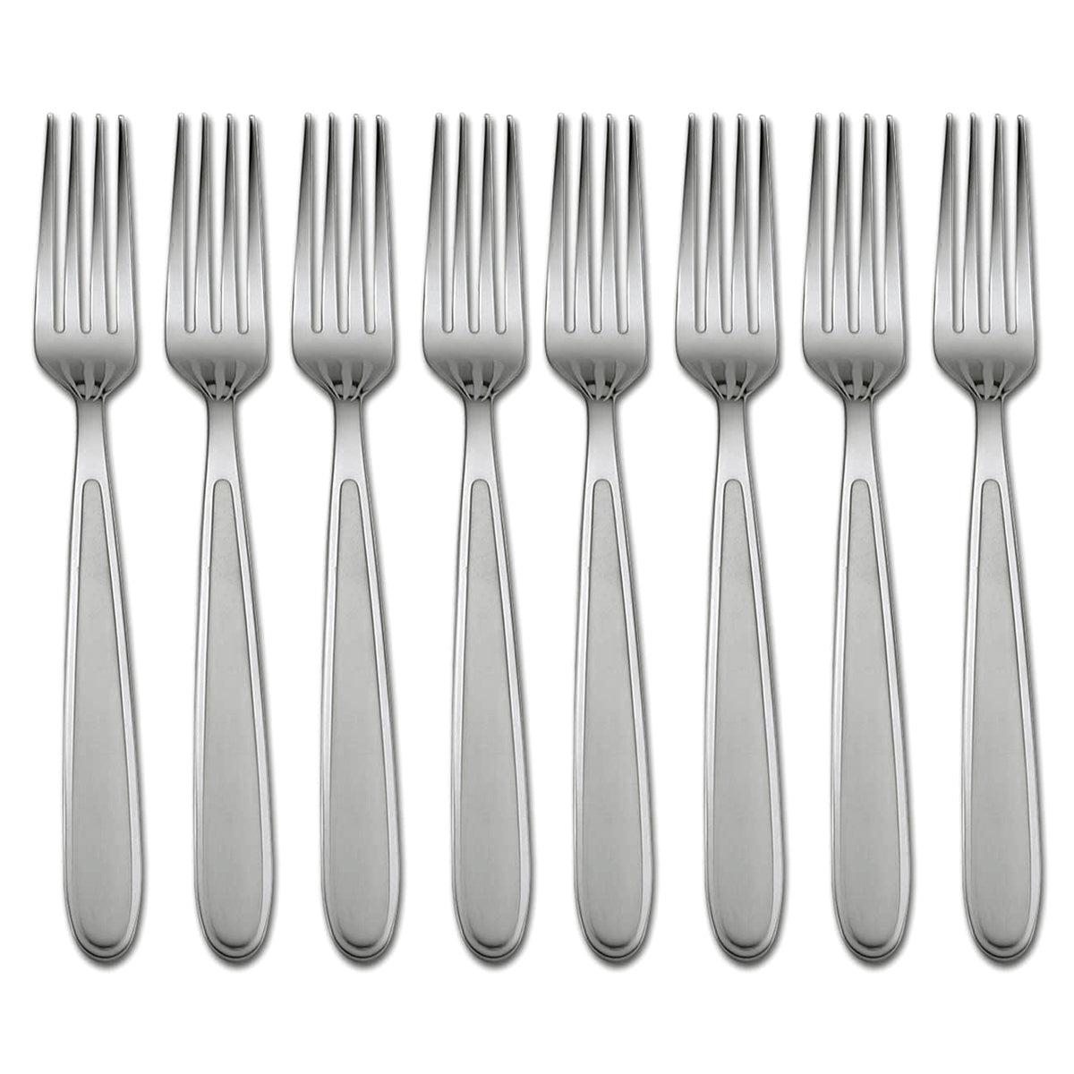 Picture of Oneida H001008A Jordan Frosted Flatware Dinner Forks, Set of 8
