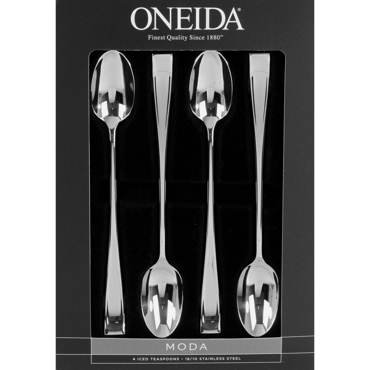 Picture of Oneida T711004M Moda Iced Flatware Teaspoons, Set of 4