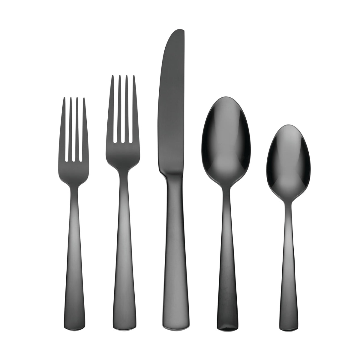 Picture of Oneida B1023020AL20 Aptitude Glossy Midnight Flatware Set, 20 Piece