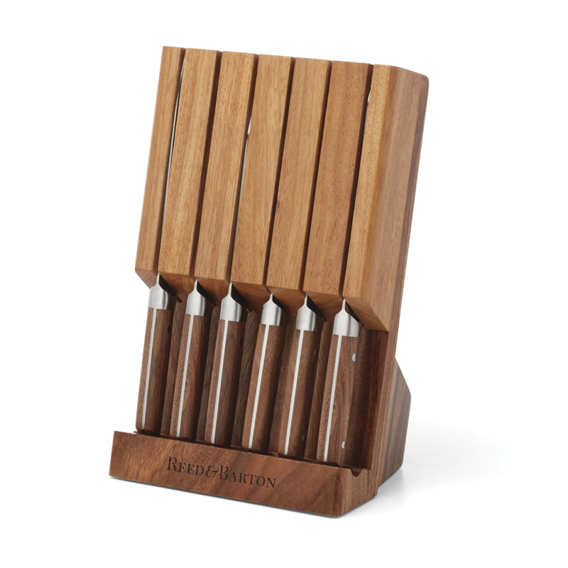 Picture of Reed & Barton 898399 Cutlery Block Set, Brown - 7 Piece