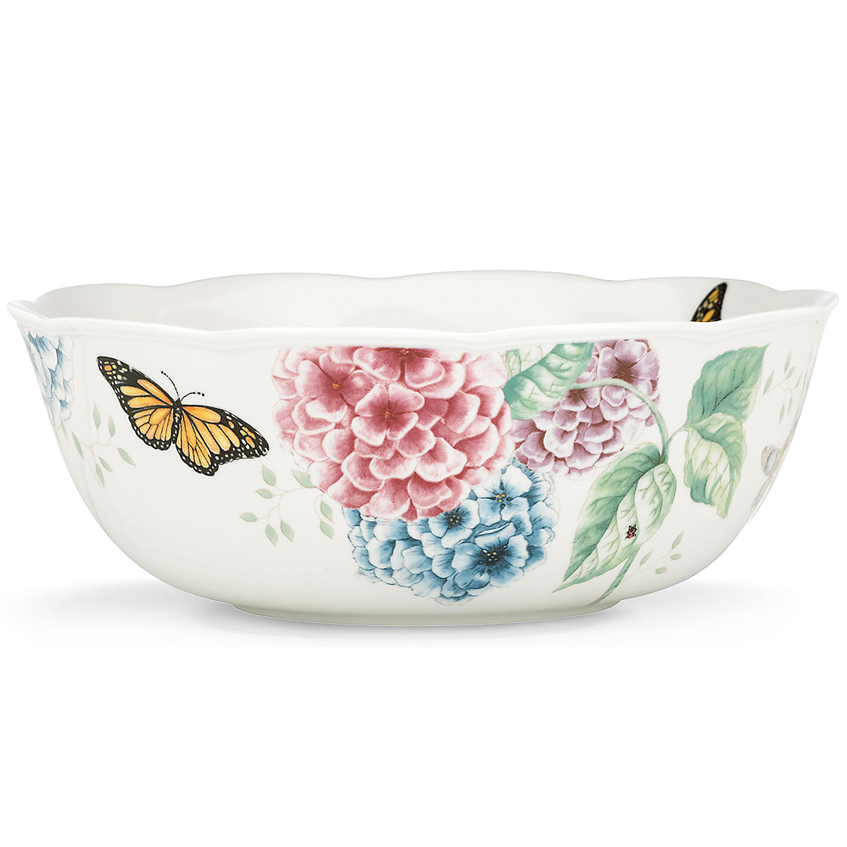 Picture of Lenox 841012 Butterfly Meadow Hydrangea Dinnerware Serving Bowl, 72 oz