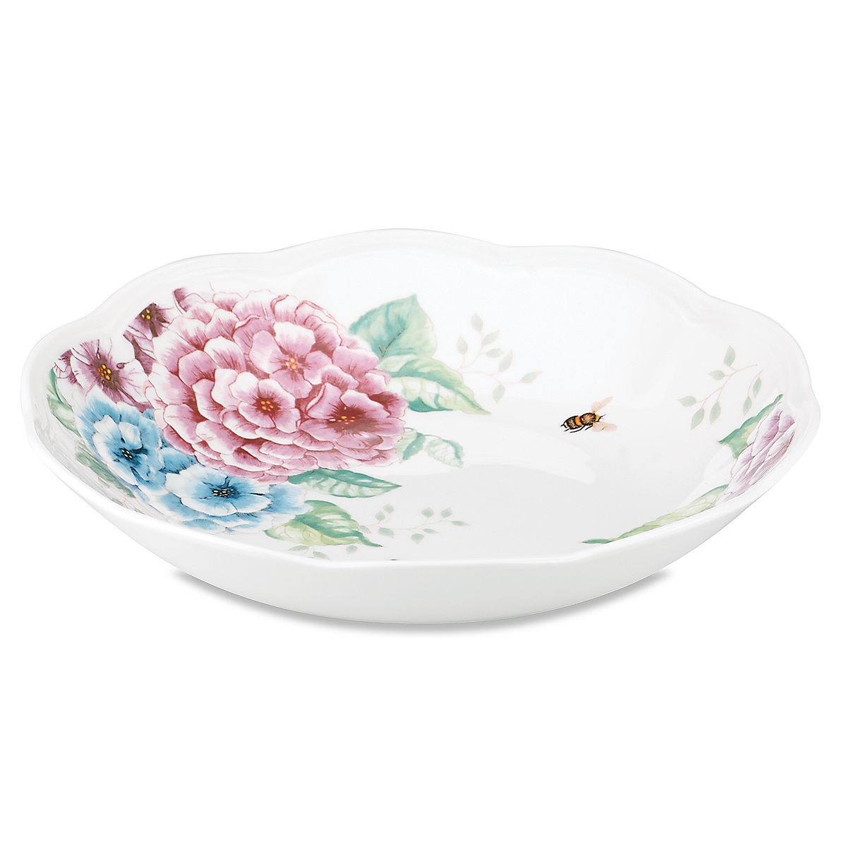 Picture of Lenox 849409 Butterfly Meadow Hydrangea Dinnerware Individual Pasta Bowl, 20 oz
