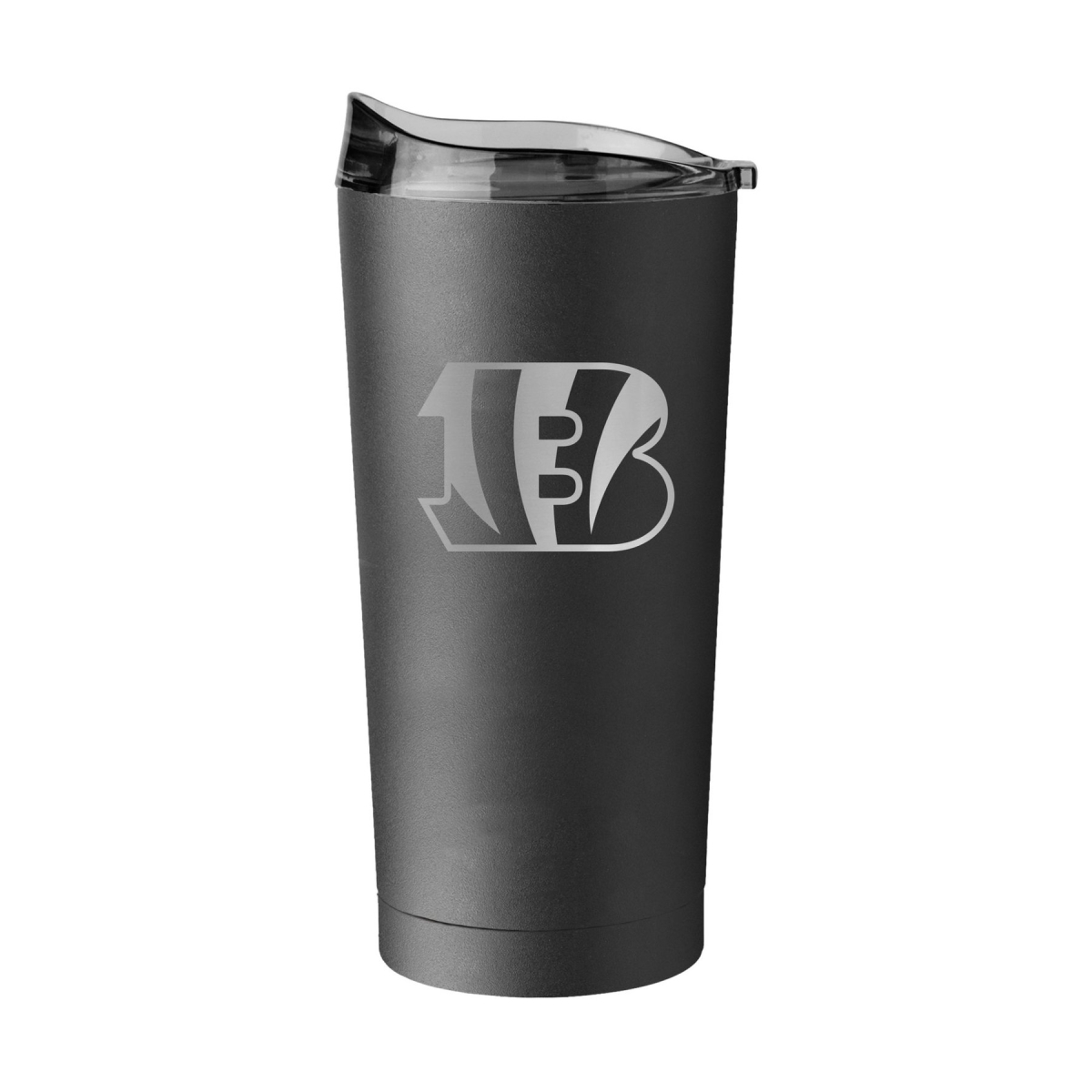 20 oz NFL Cincinnati Bengals Etched Black Powder Coat Tumbler