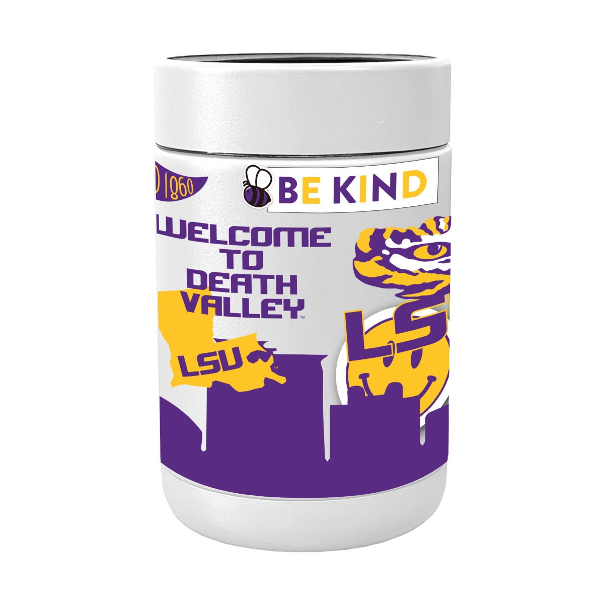 162-SCOOLP-63 NCAA LSU Tigers Powder Native Coat Coolie