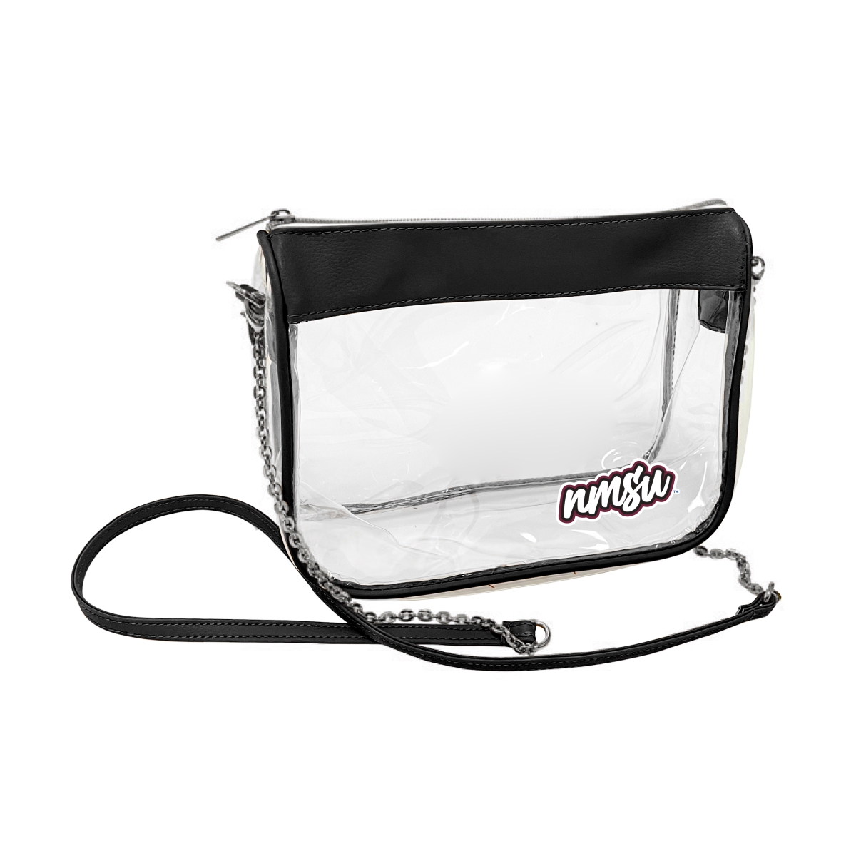 Picture of Logo Brands 184-658-BLK Mexico State Black Hype Clear Bag
