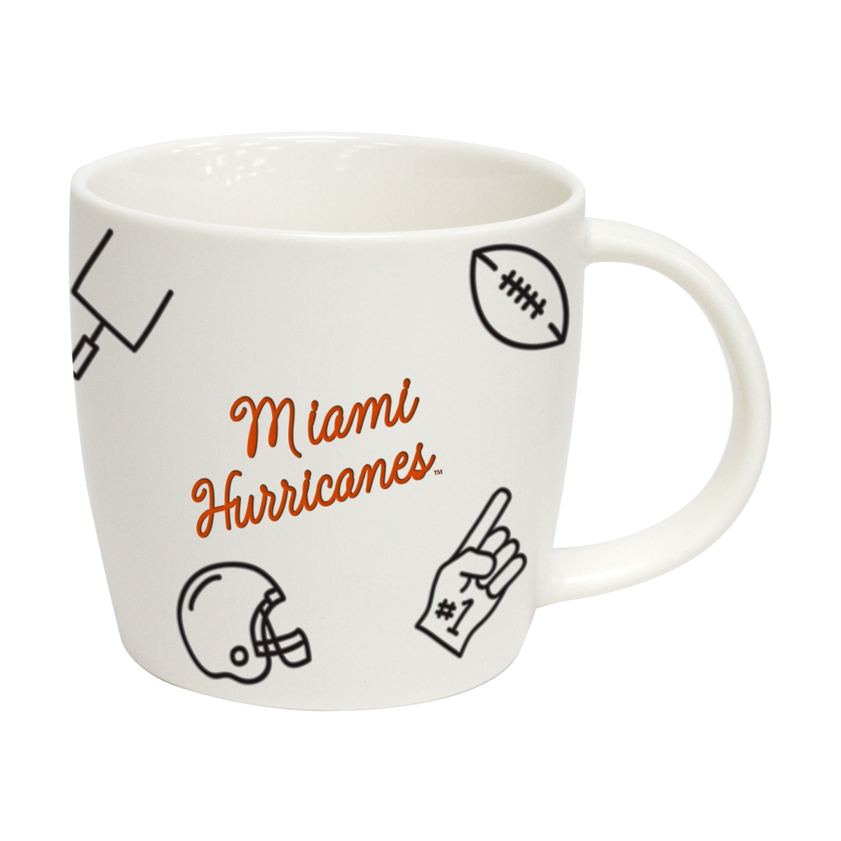 Picture of Logo Brands 169-C18PM 18 oz Miami Playmaker Mug