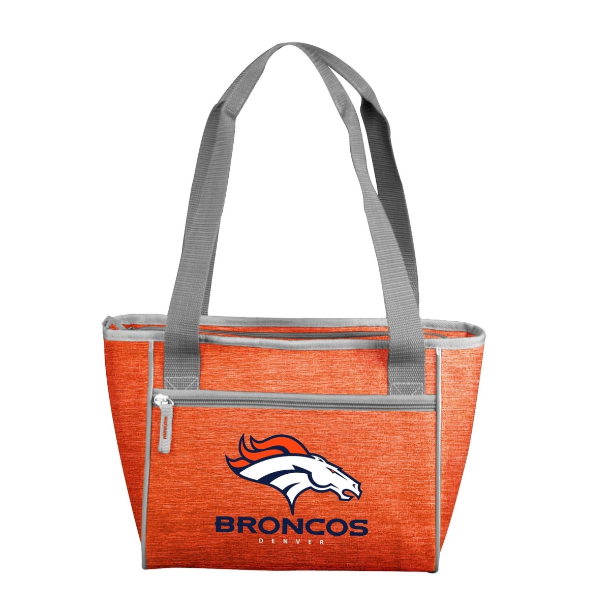 Picture of Logo Chair 610-83-CR1 NFL Denver Broncos Crosshatch Cooler Tote Bag Holds for 16 Cans