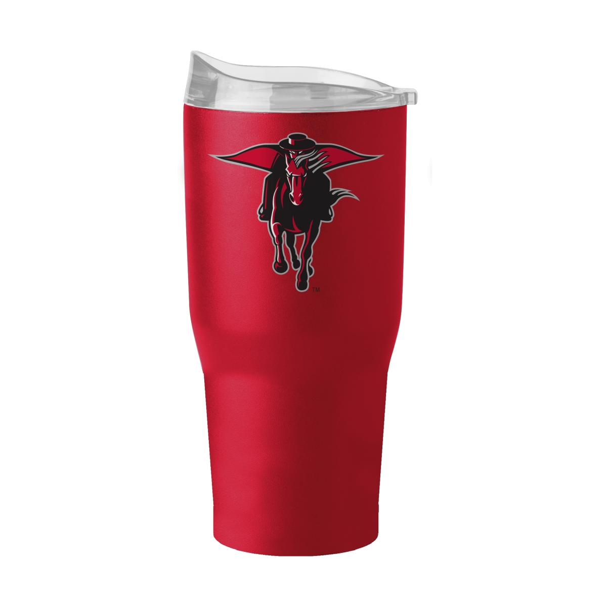 220-S30PT-1B Texas Tech 30 oz Flipside Alternate Logo Powder Coat Tumbler