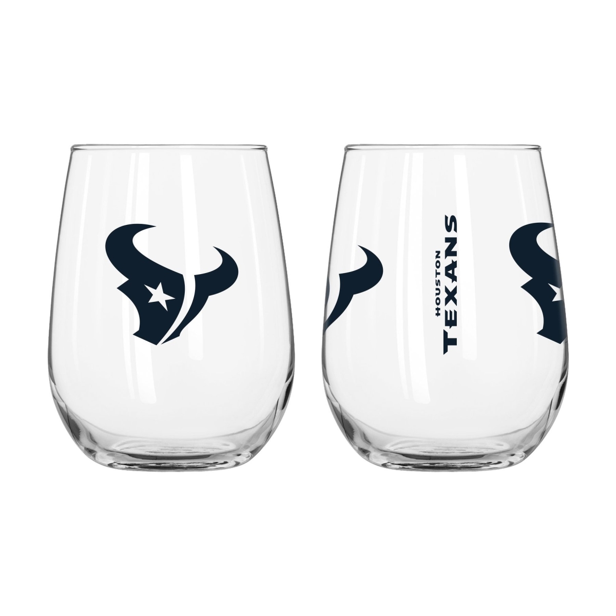16 oz NFL Houston Texans Gameday Curved Beverage Glass