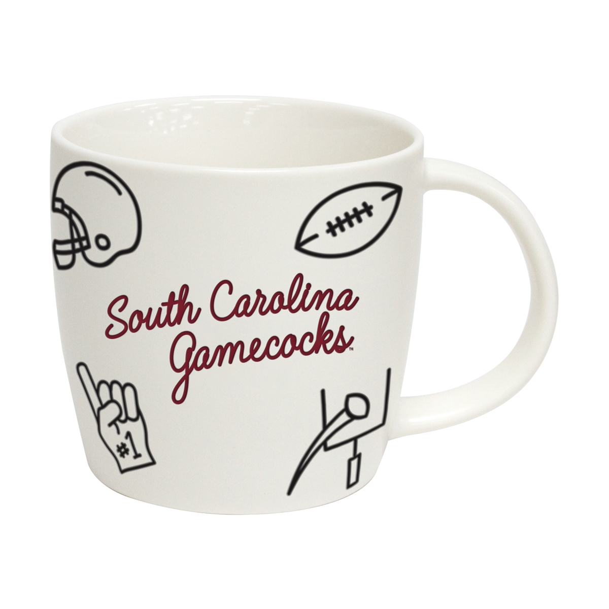 Picture of Logo Brands 208-C18PM South Carolina 18 oz Playmaker Mug