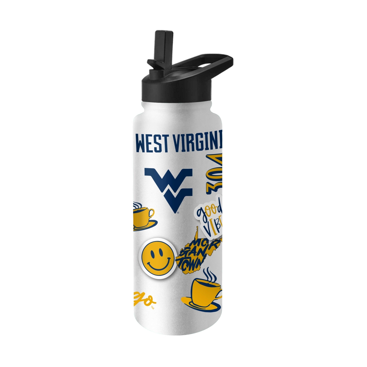 239-S34QB-63 West Virginia 34 oz Native Quencher Bottle