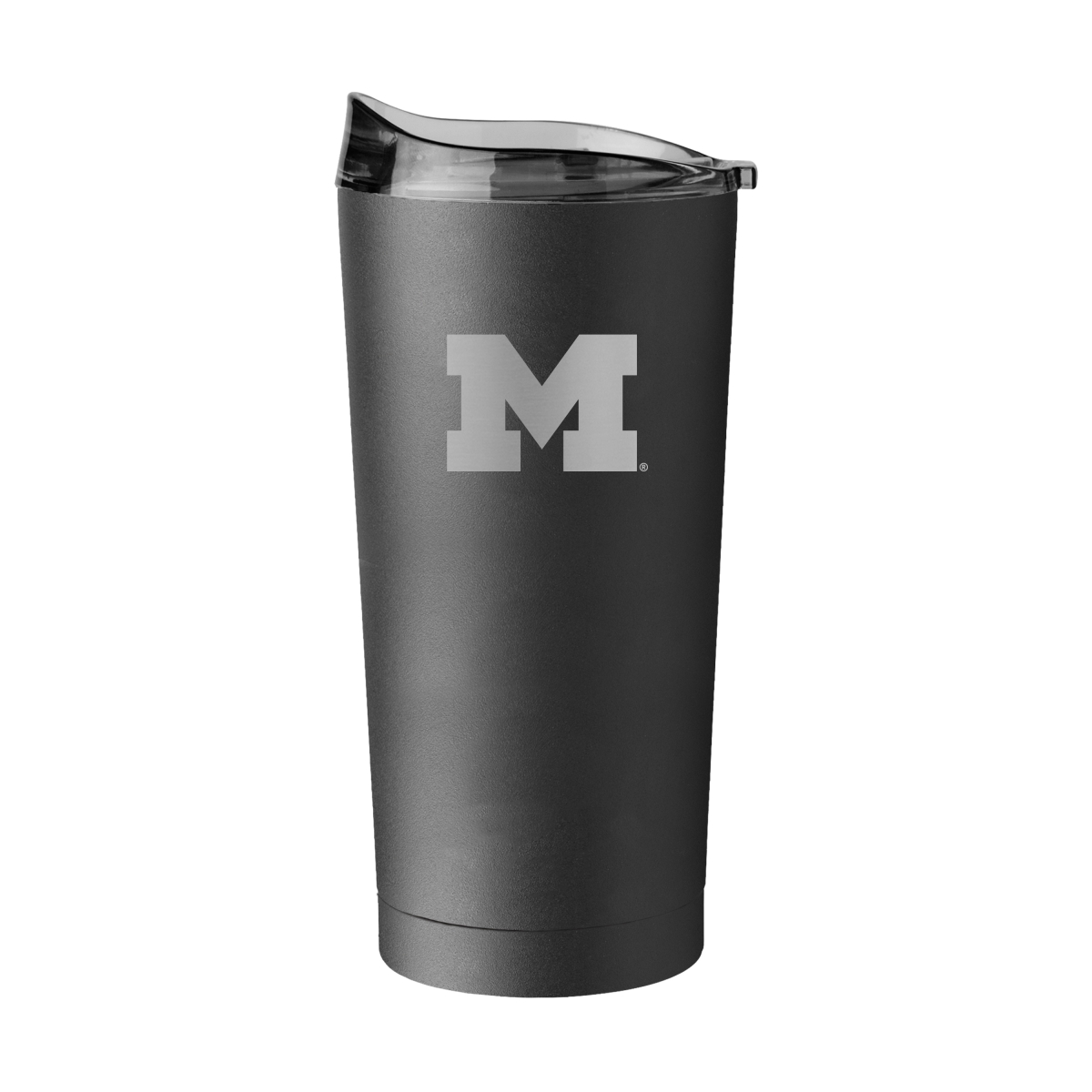 171-S20PT-BLK-9 Michigan 20 oz Etch Black Powder Coat Tumbler