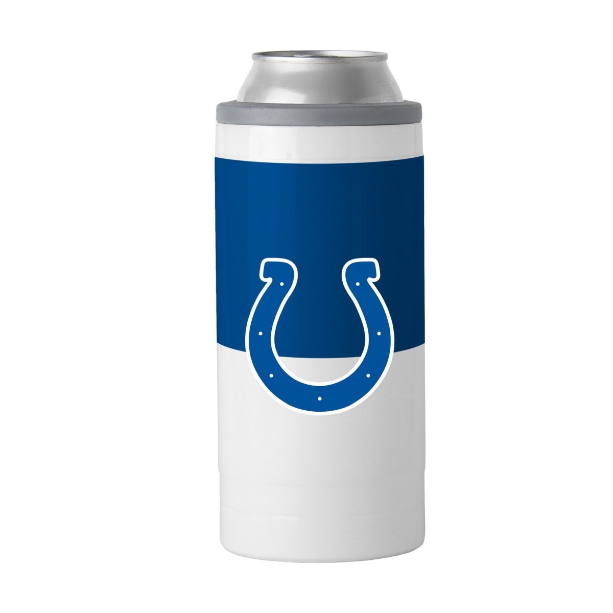 Picture of Logo Chair 614-S12C-11 12 oz NFL Indianapolis Colts Colorblock Slim Can Coolie
