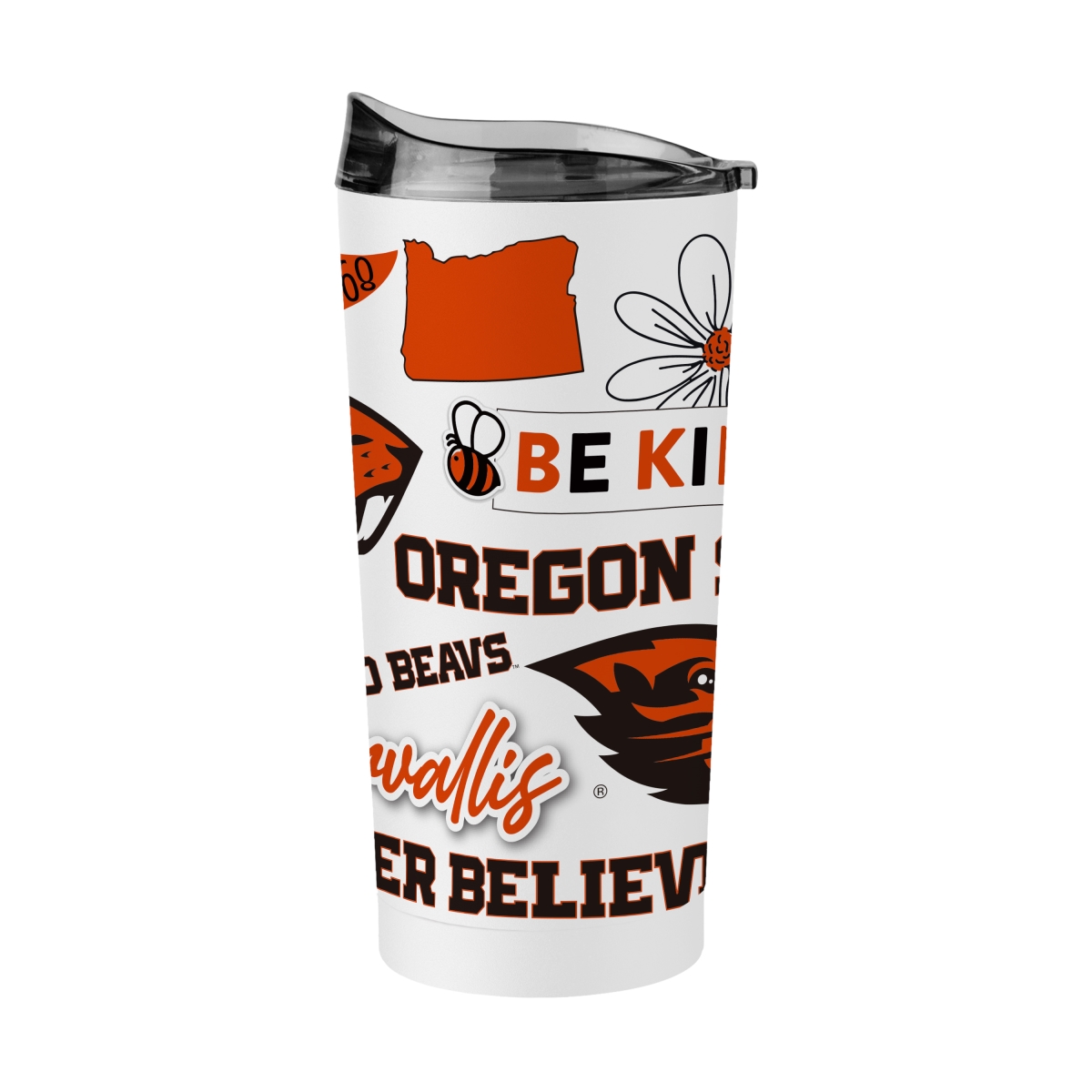 195-S20PT-63 20 oz Oregon State Native Powder Coat Tumbler