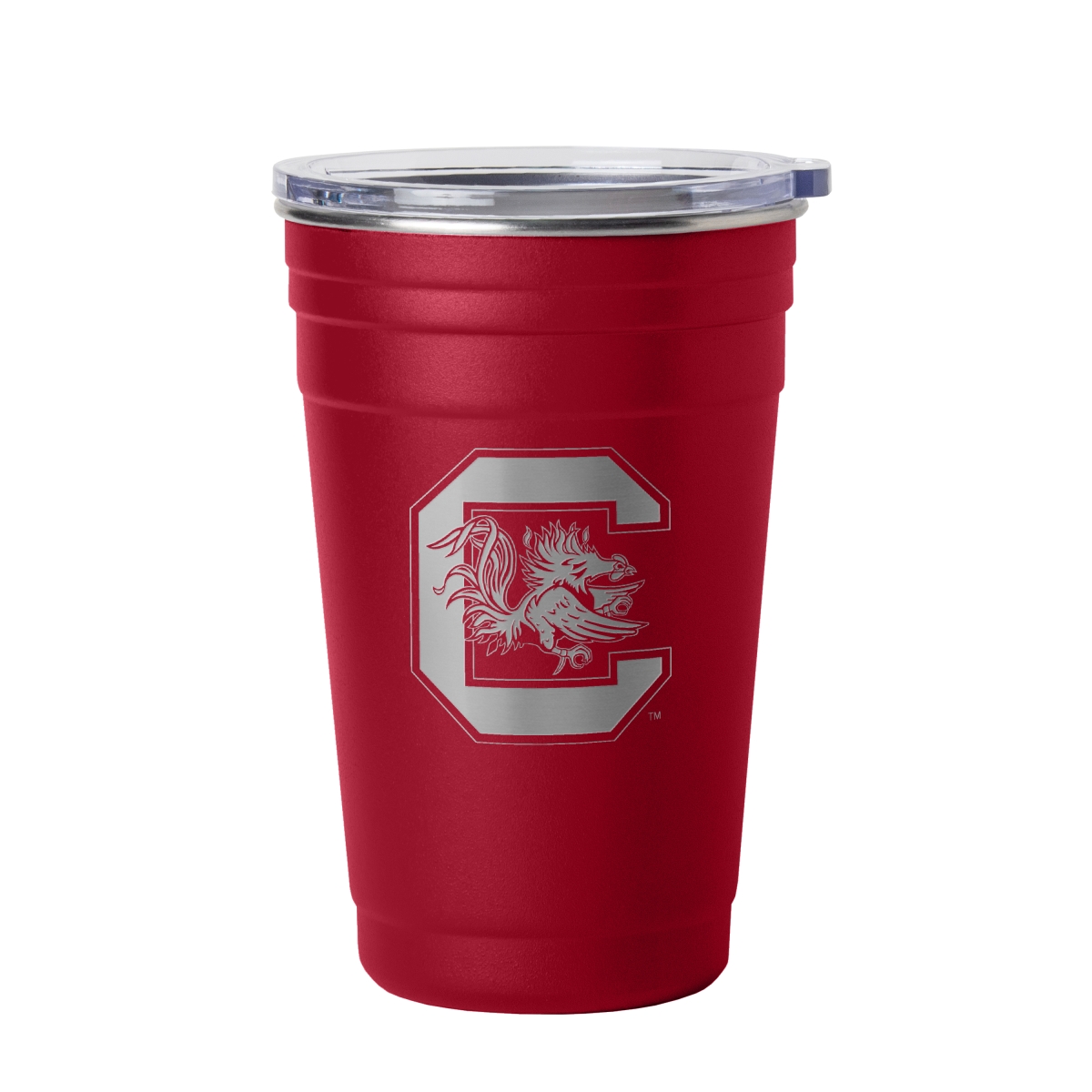 208-S22TC-9 South Carolina 22 oz Etched Stainless Cup