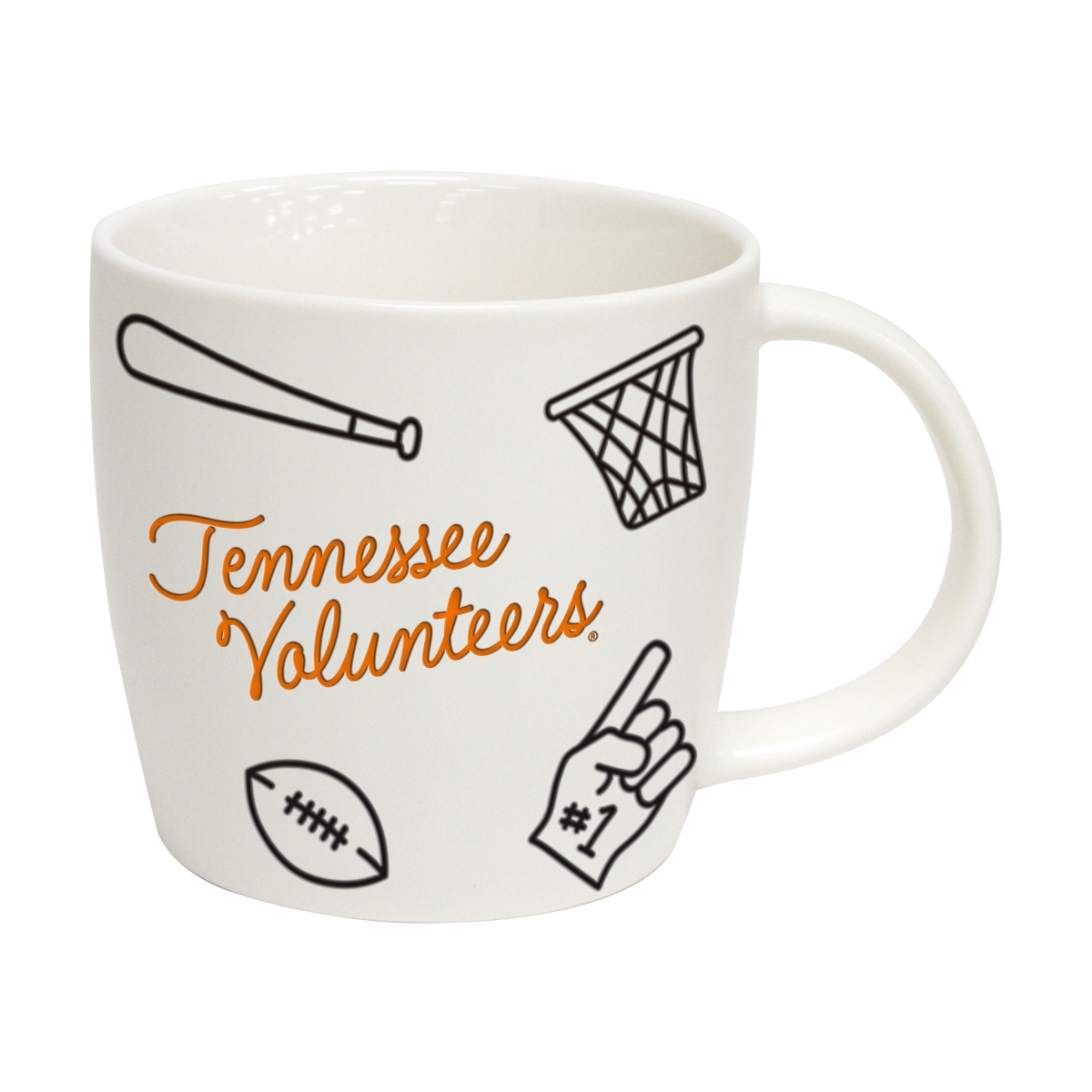 Picture of Logo Brands 217-C18PM-MS Tennessee Volunteers 18 oz Multi-Sport Playmaker Mug
