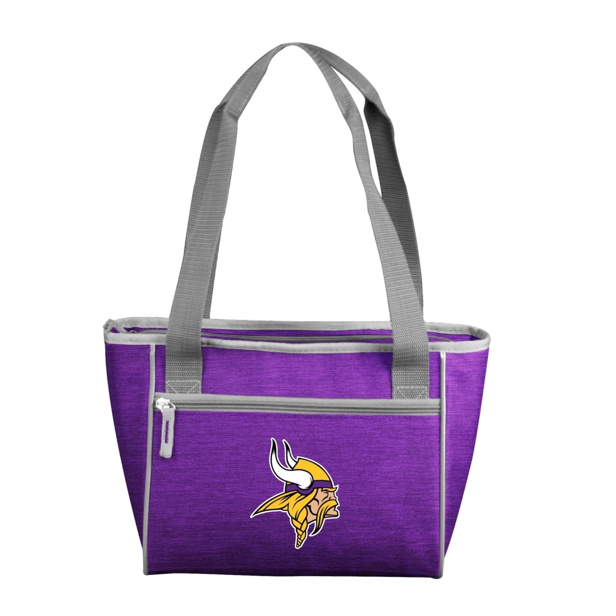 Picture of Logo Chair 618-83-CR1 NFL Minnesota Vikings Crosshatch Cooler Tote Bag Holds for 16 Cans
