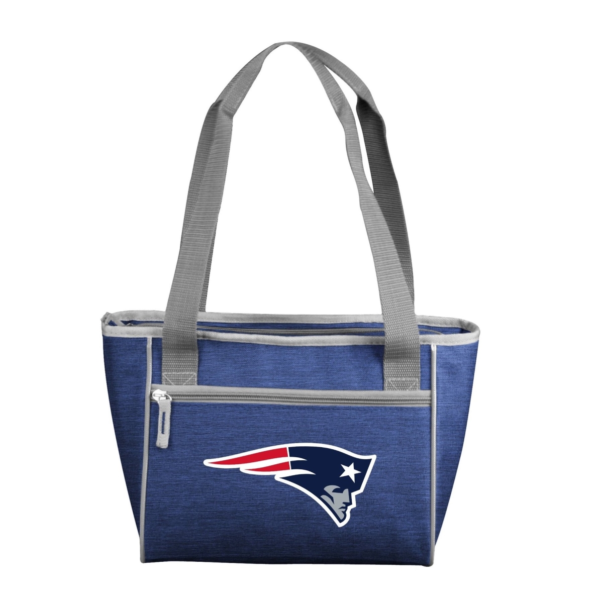 Picture of Logo Chair 619-83-CR1 NFL New England Patriots Crosshatch Cooler Tote Bag Holds for 16 Cans