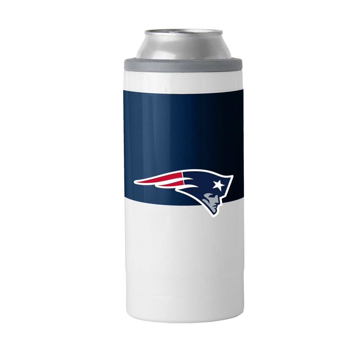 Picture of Logo Chair 619-S12C-11 12 oz NFL New England Patriots Colorblock Slim Can Coolie