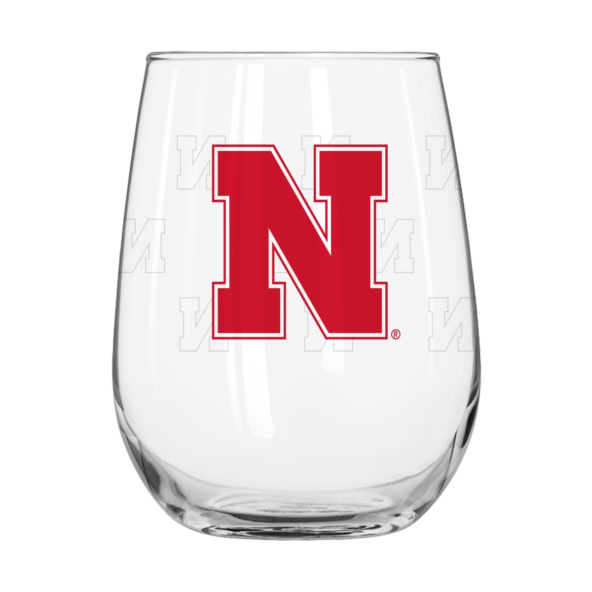 182-G16CB-10 Nebraska 16 oz Satin Etched Curved Beverage Glass