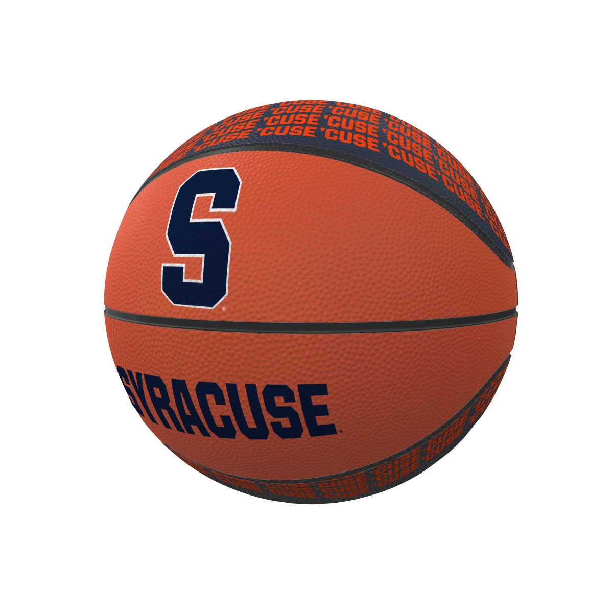 214-91MR-1 Syracuse Repeating Logo Mini-Size Rubber Basketball