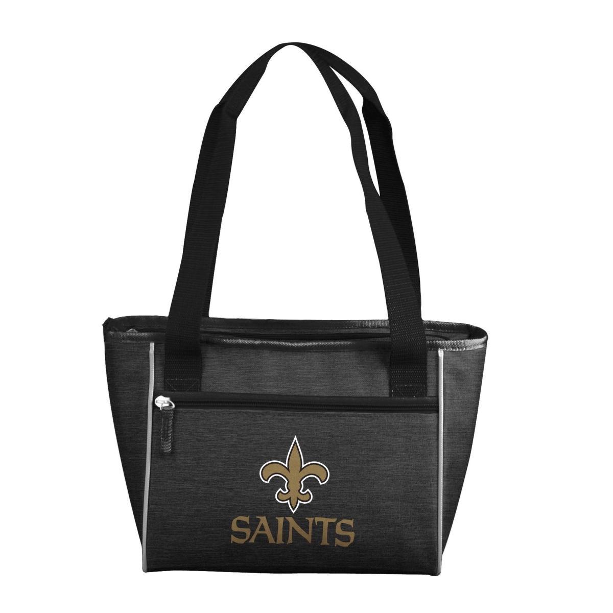 Picture of Logo Chair 620-83-CR1 NFL New Orleans Saints Crosshatch Cooler Tote Bag Holds for 16 Cans