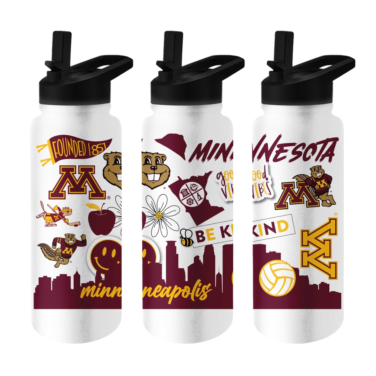175-S34QB-63 Minnesota 34 oz Native Quencher Bottle