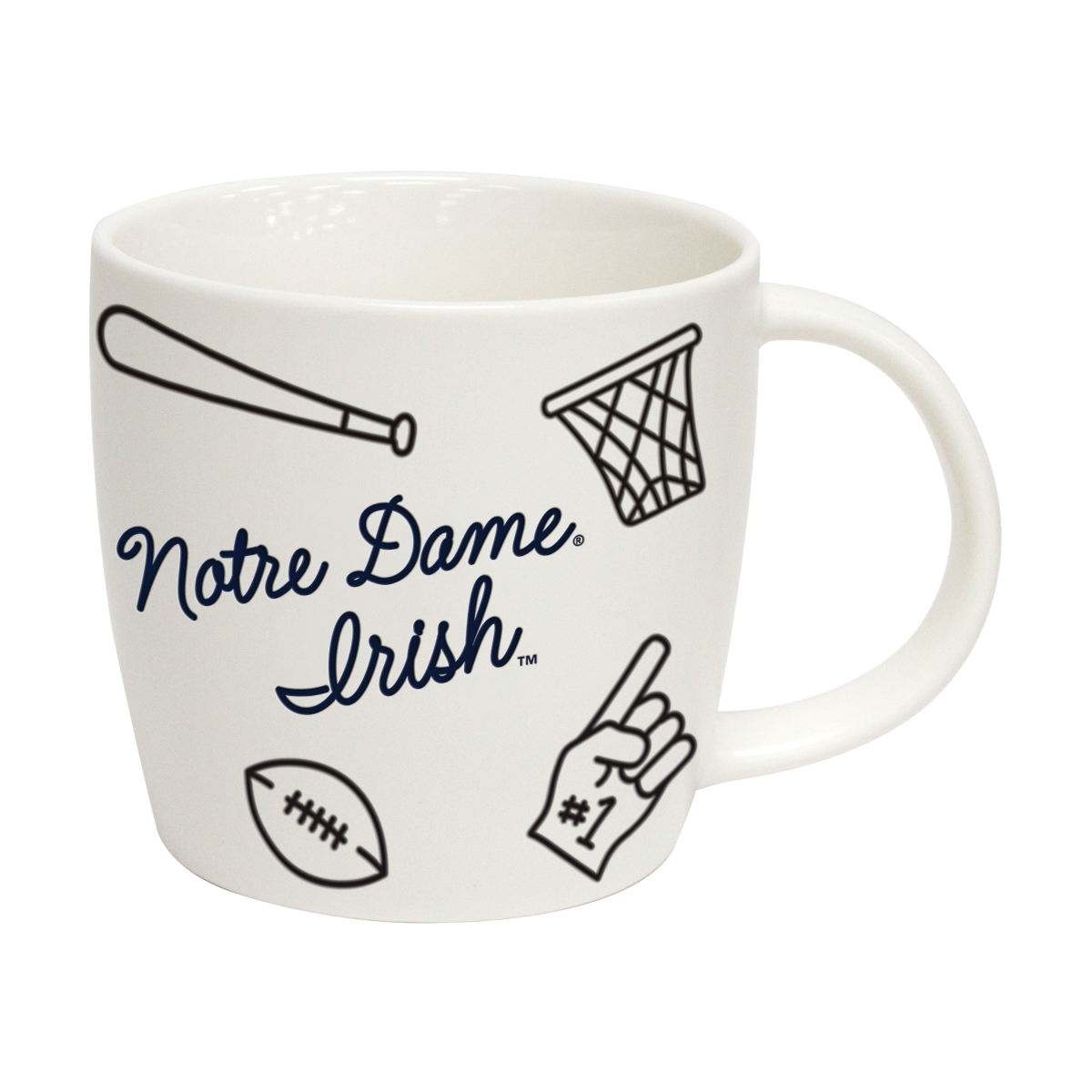 Picture of Logo Brands 190-C18PM-MS Notre Dame 18 oz Multi-Sport Playmaker Mug
