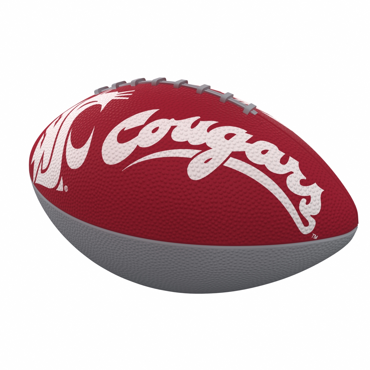 238-93JR-1 WA State Combo Logo Junior-Size Rubber Football