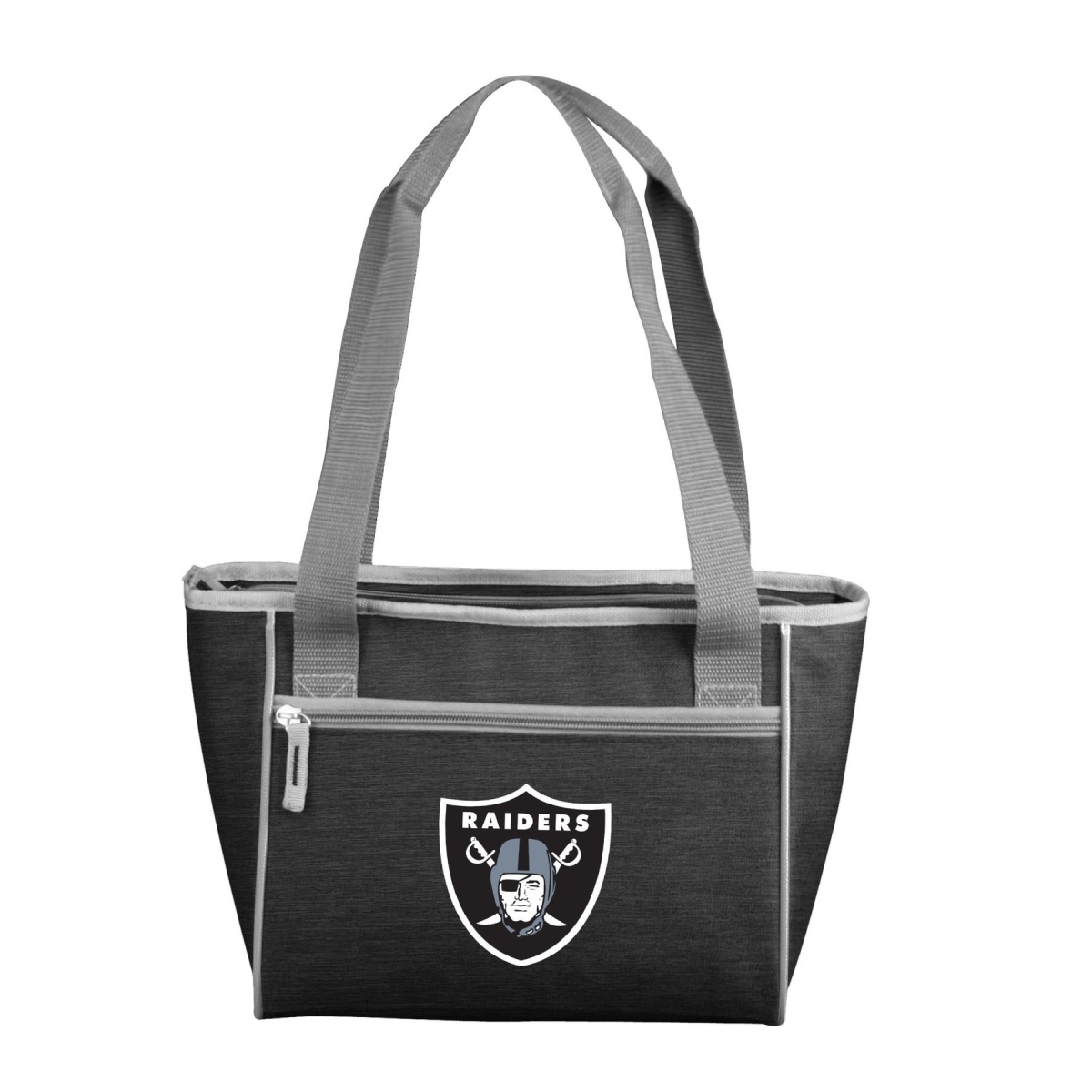 Picture of Logo Chair 623-83-CR1 NFL Las Vegas Raiders Crosshatch Cooler Tote Bag Holds for 16 Cans