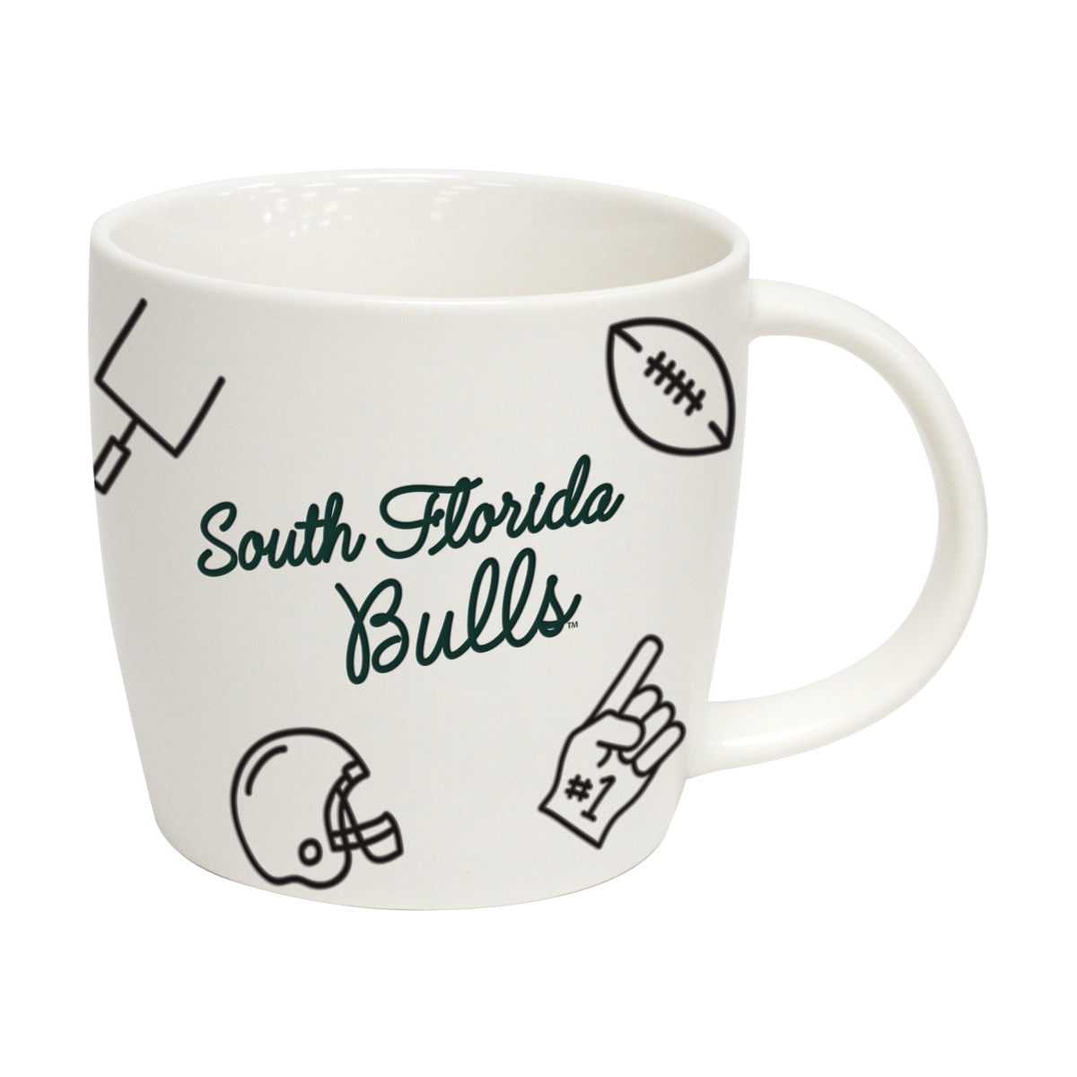 Picture of Logo Brands 211-C18PM 18 oz South Florida Playmaker Mug