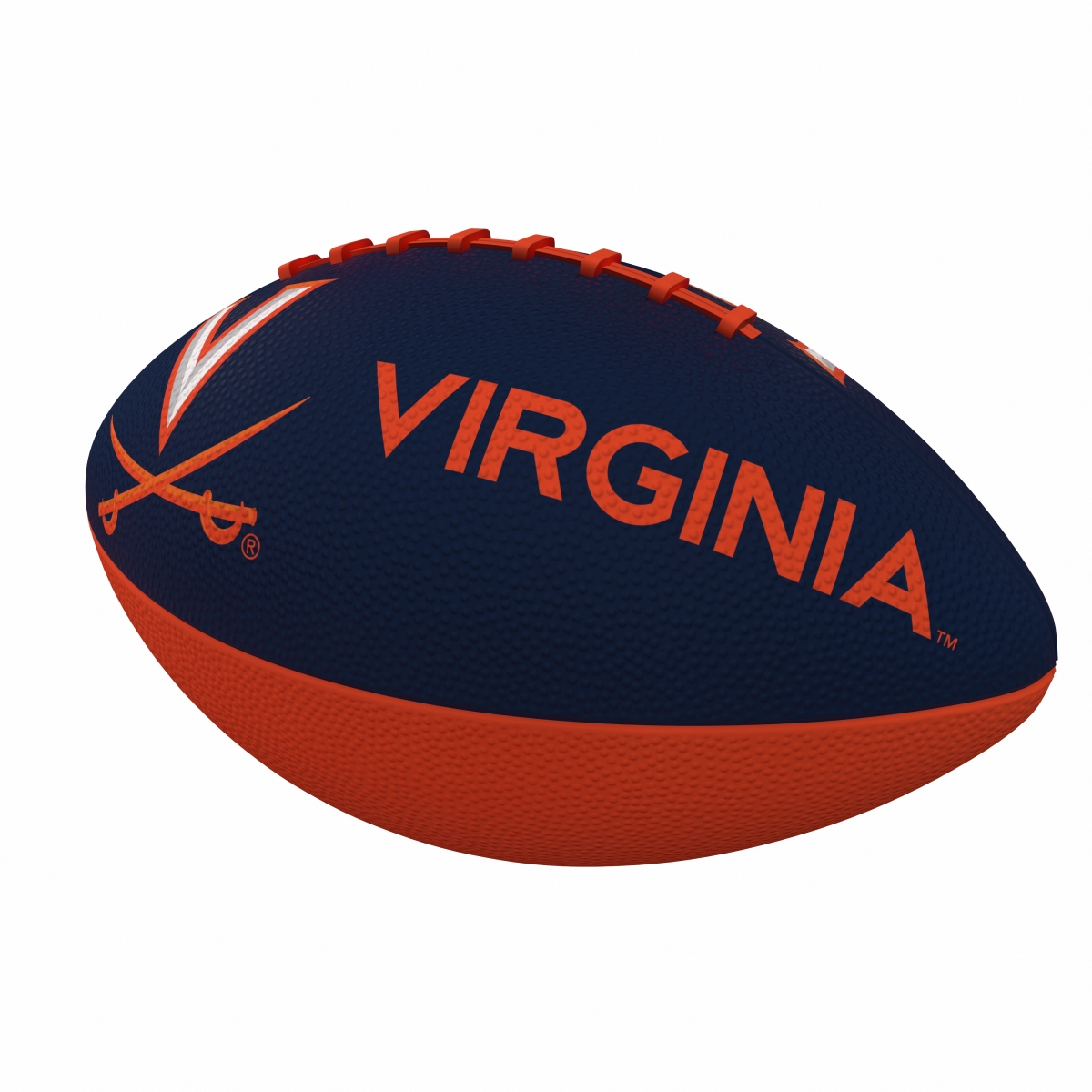 234-93JR-1 NCAA Virginia Cavaliers Combo Logo Junior-Size Rubber Football