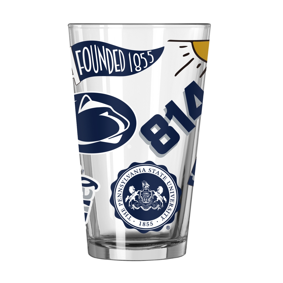 196-G16P-63 Penn State 16 oz Native Pint Glass