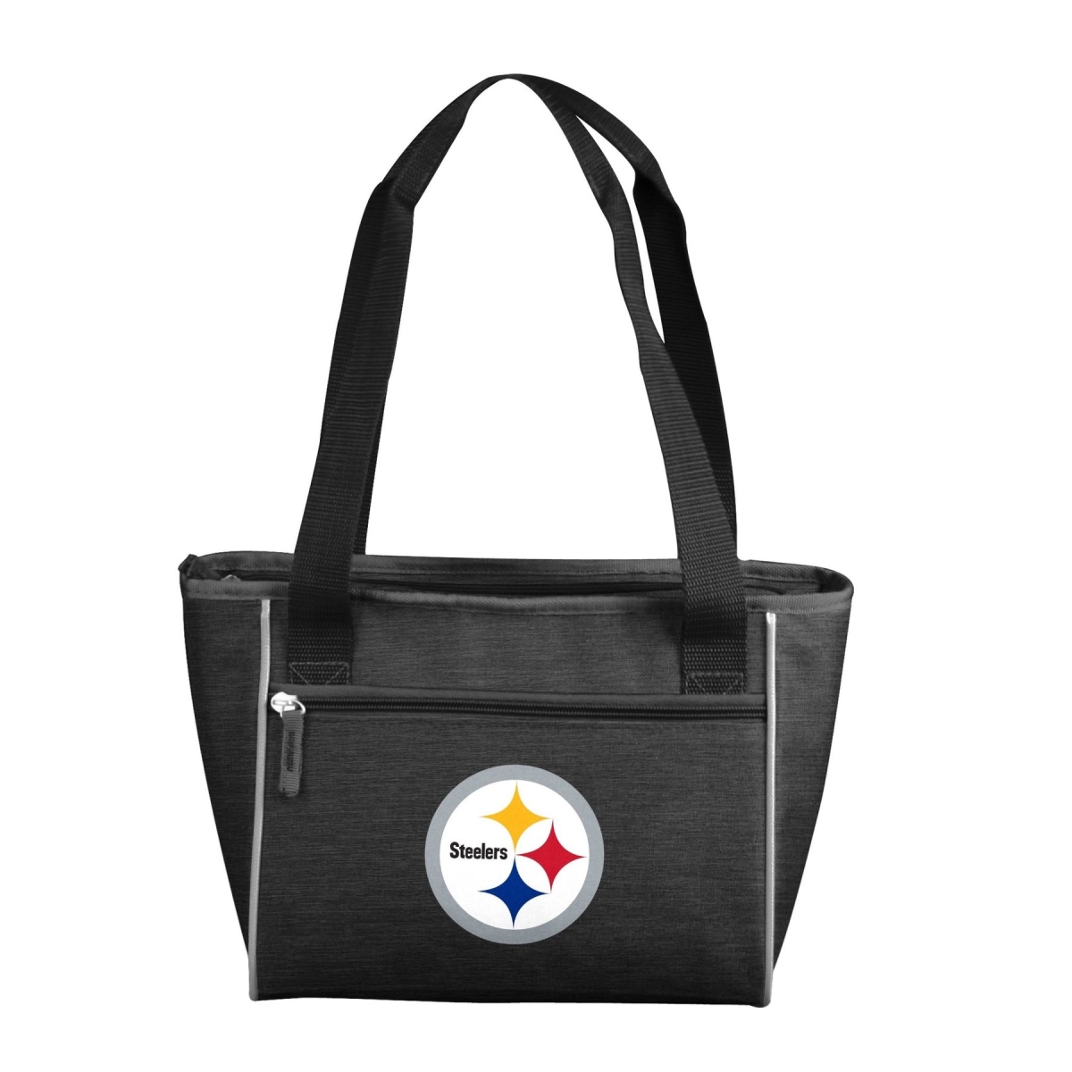 Picture of Logo Chair 625-83-CR1 NFL Pittsburgh Steelers Crosshatch Cooler Tote Bag Holds for 16 Cans