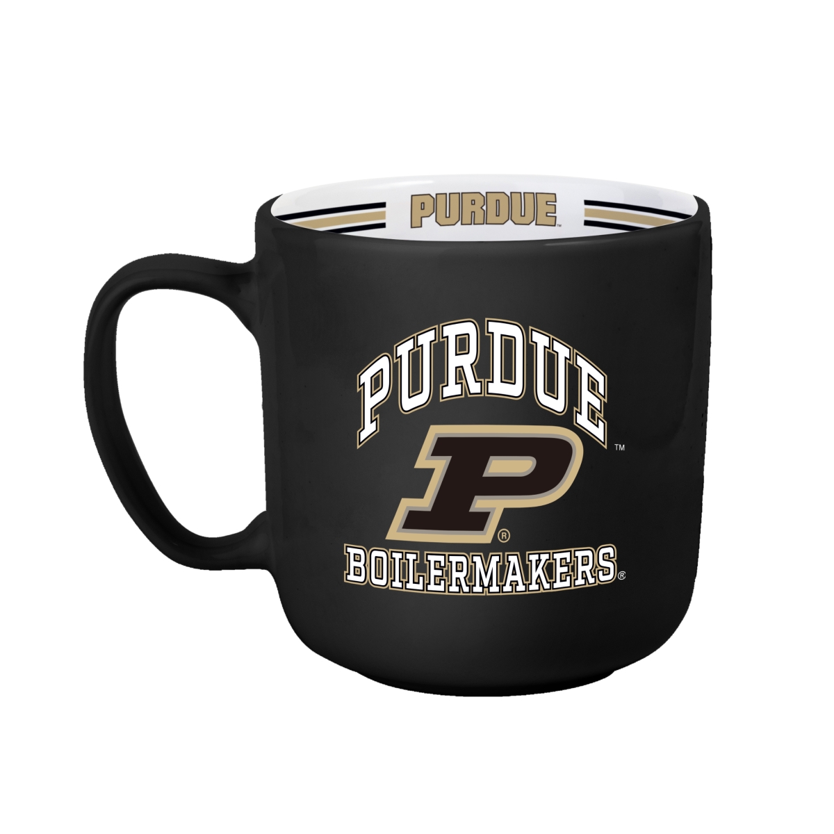 Picture of Logo Brands 201-C15SM Purdue 15 oz Stripe Mug