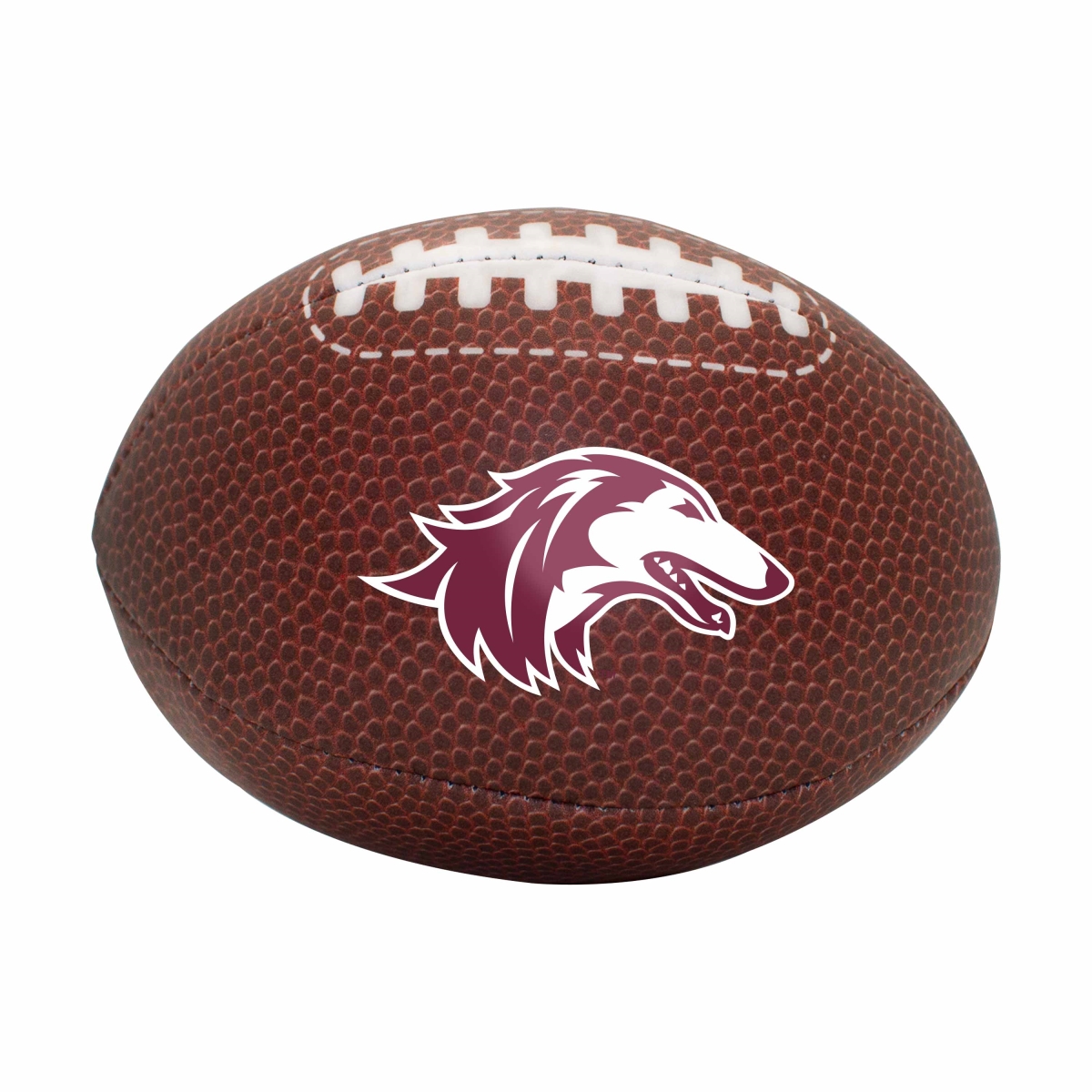 209-93MCS-CB 4.5 x 3 x 3 in. Southern Illinois Composite Brown Micro Soft Football