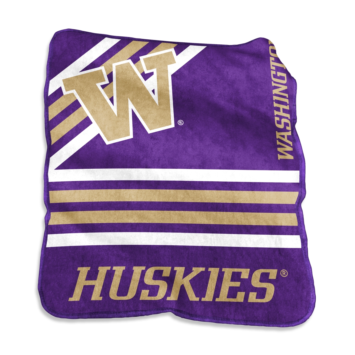 237-26C NCAA Washington Huskies Raschel Throw