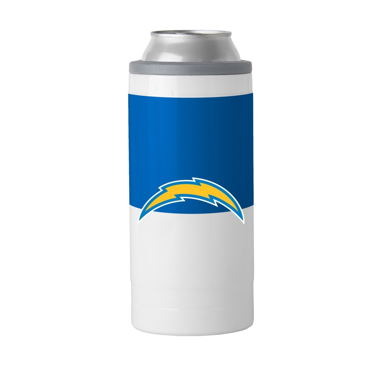 Picture of Logo Chair 626-S12C-11 12 oz NFL Los Angeles Chargers Colorblock Slim Can Coolie