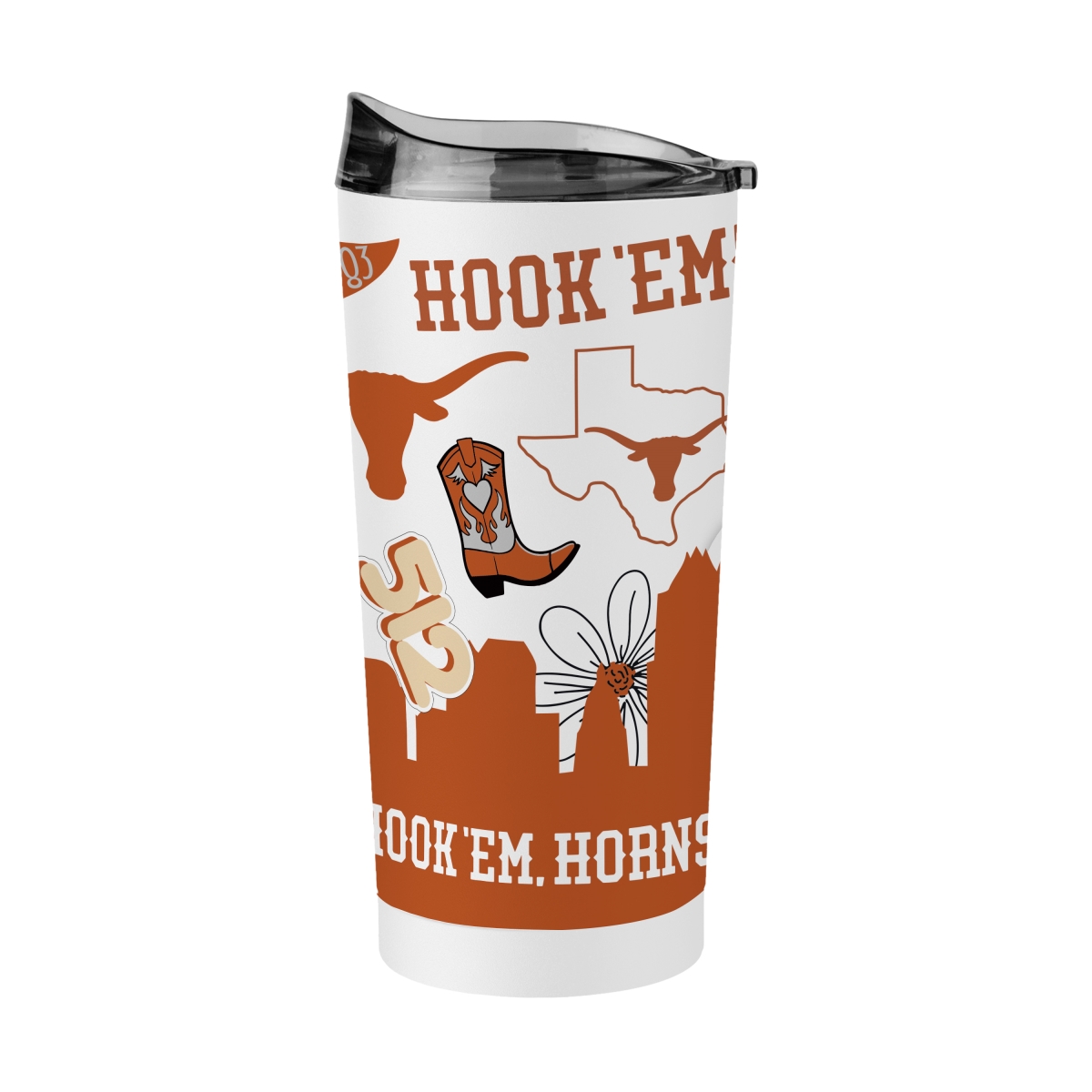 218-S20PT-63 Texas 20 oz Native Powder Coat Tumbler