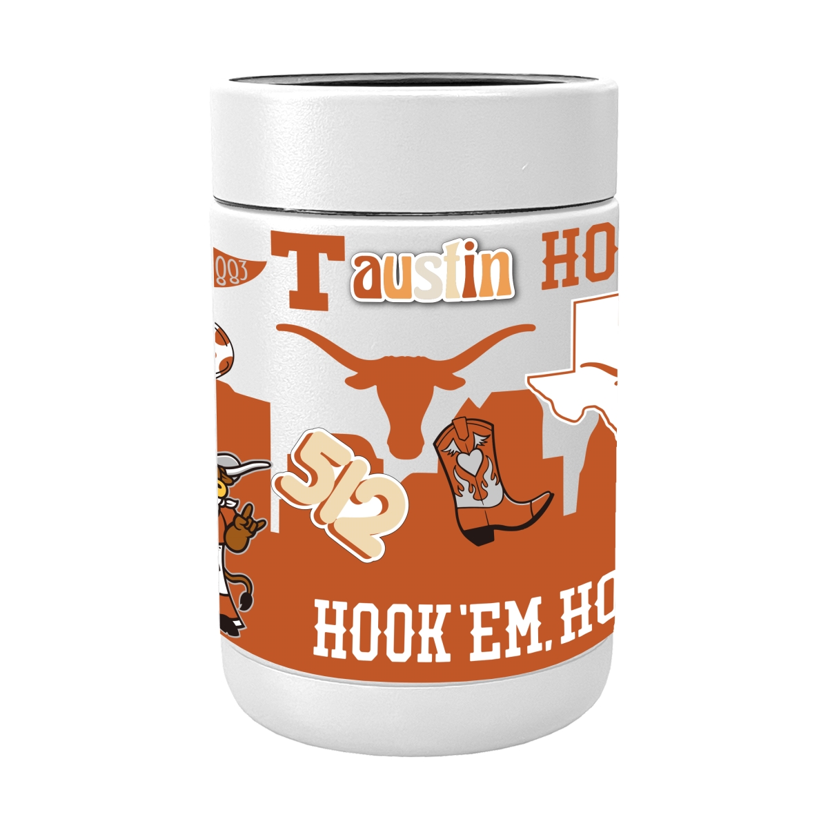 218-SCOOLP-63 NCAA University of Texas Longhorns Powder Native Coat Coolie