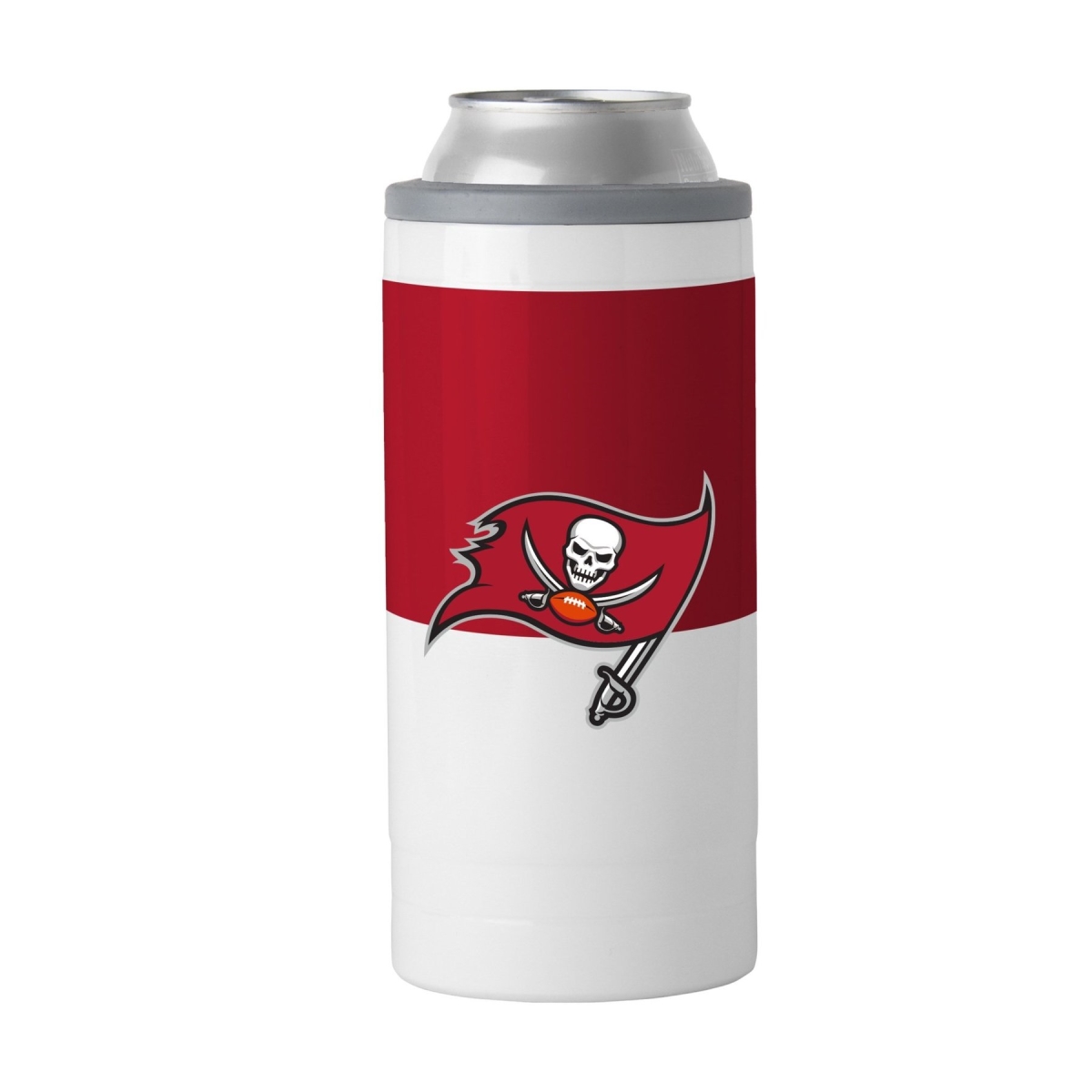 Picture of Logo Chair 630-S12C-11 12 oz NFL Tampa Bay Buccaneers Colorblock Slim Can Coolie