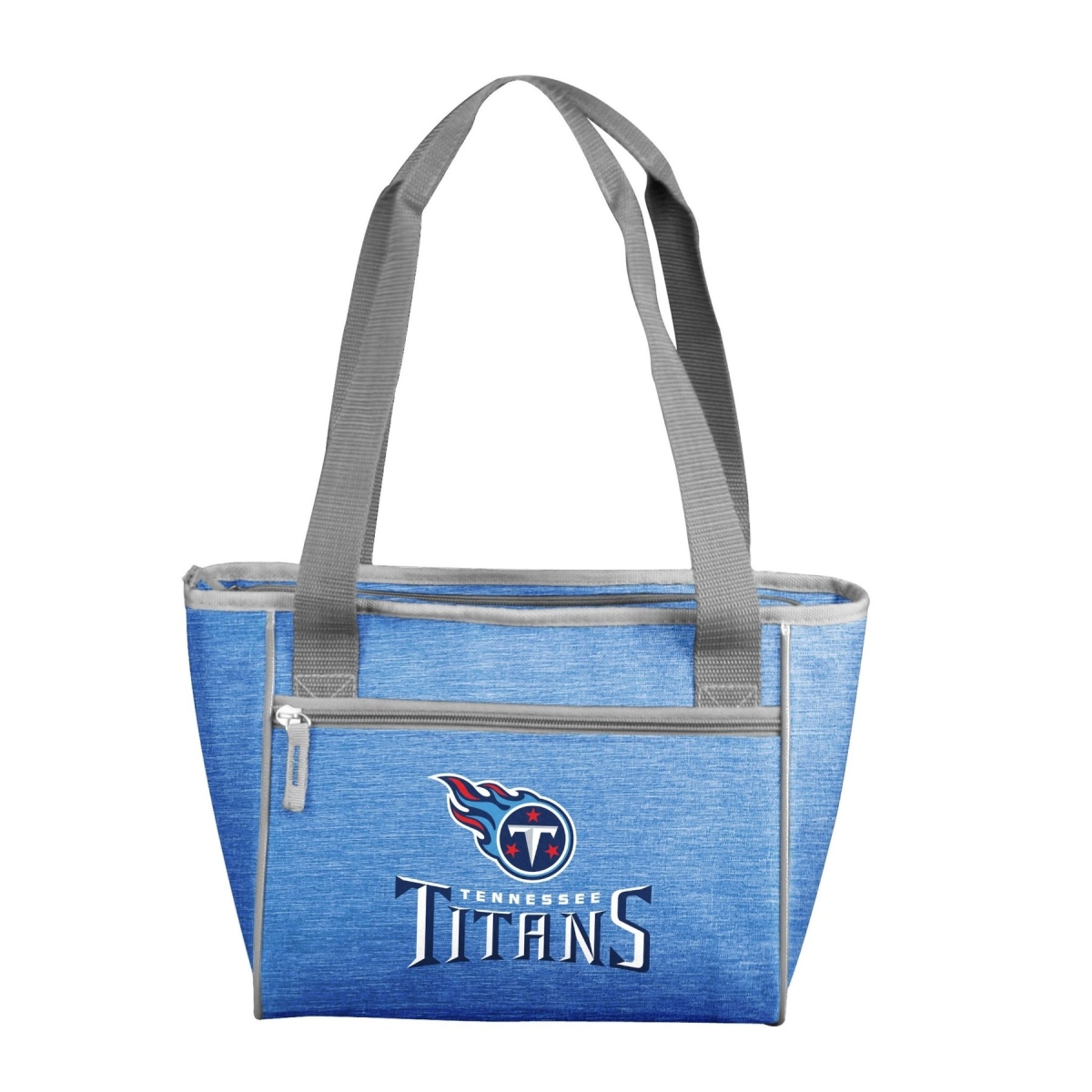 Picture of Logo Chair 631-83-CR1 NFL Tennessee Titans Crosshatch Cooler Tote Bag Holds for 16 Cans