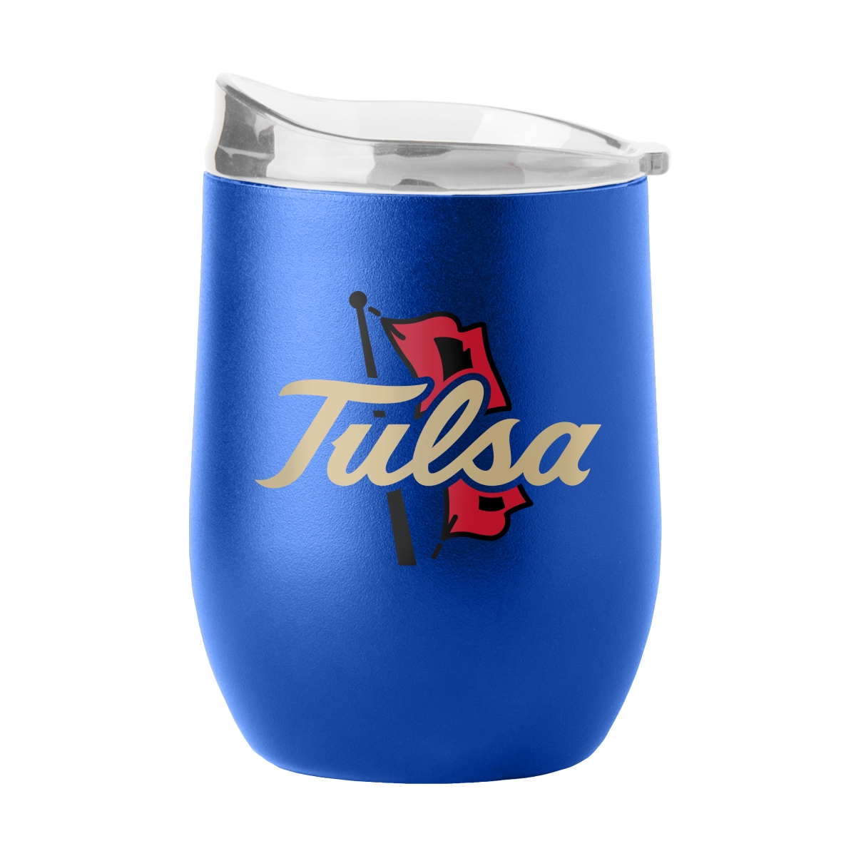 224-S16PB-34 Tulsa 16 oz Flipside Powder Coat Curved Beverage