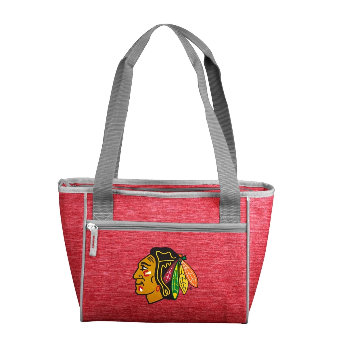 Picture of Logo Chair 807-83-CR1 NHL Chicago Blackhawks Crosshatch Cooler Tote Bag Holds for 16 Cans