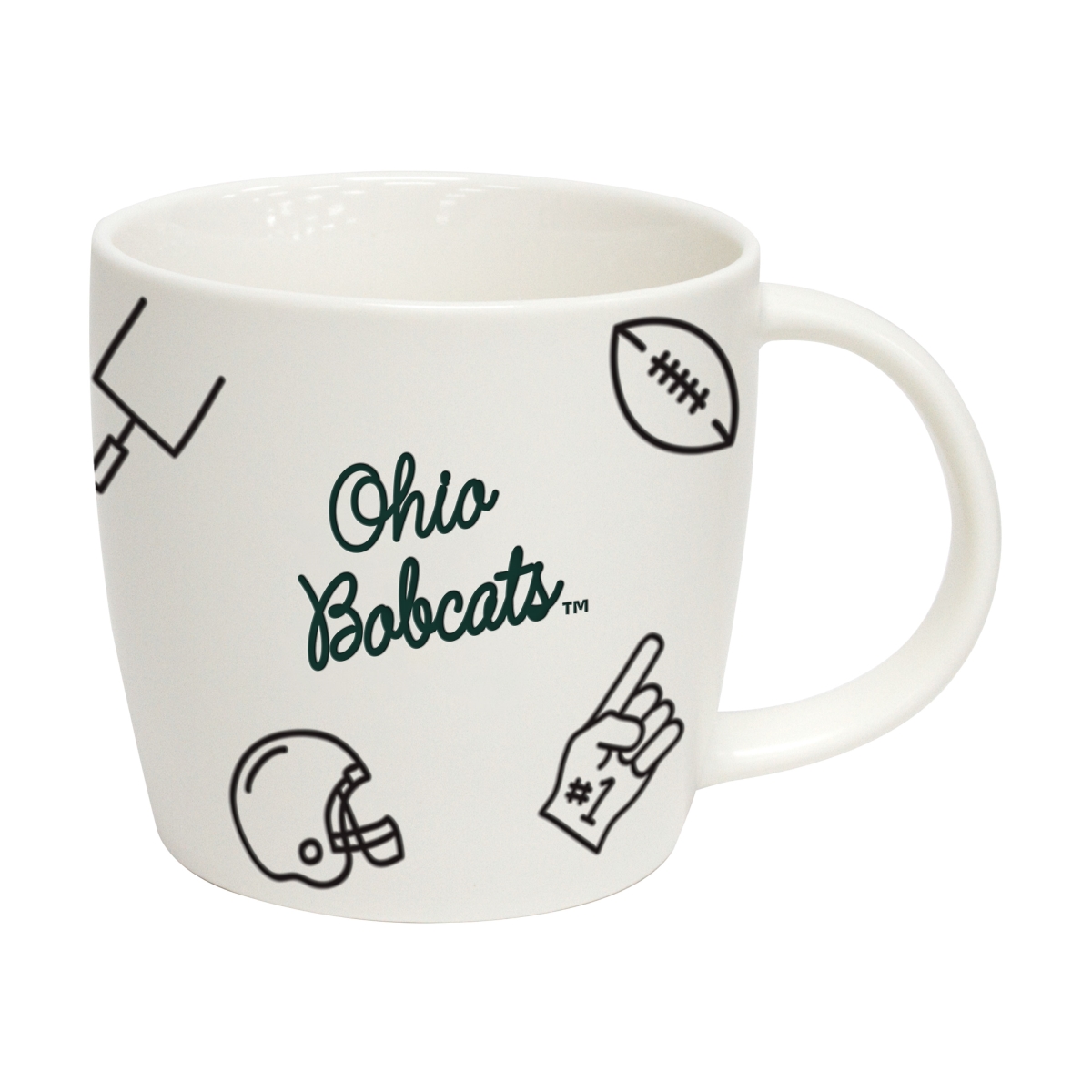251-C18PM Ohio Bobcats 18 oz Playmaker Mug