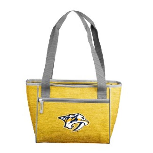 Picture of Logo Chair 817-83-CR1 NHL Nashville Predators Crosshatch Cooler Tote Bag Holds for 16 Cans