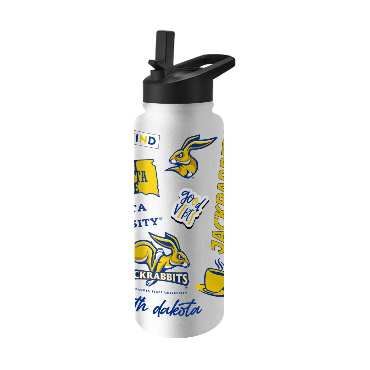 291-S34QB-63 South Dakota State 34 oz Native Quencher Bottle