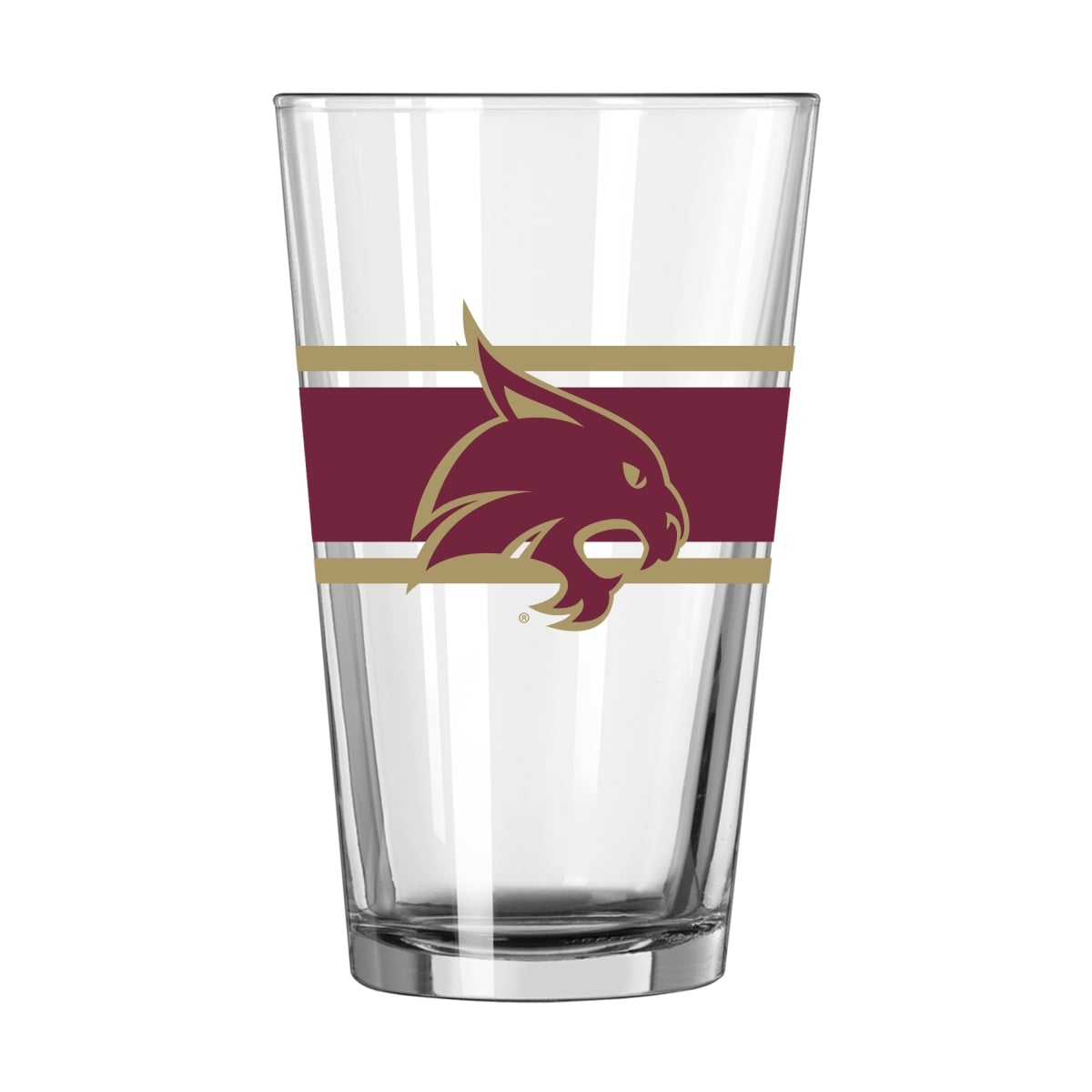 221-G16P-16 Texas State 16 oz Stripe Pint Glass